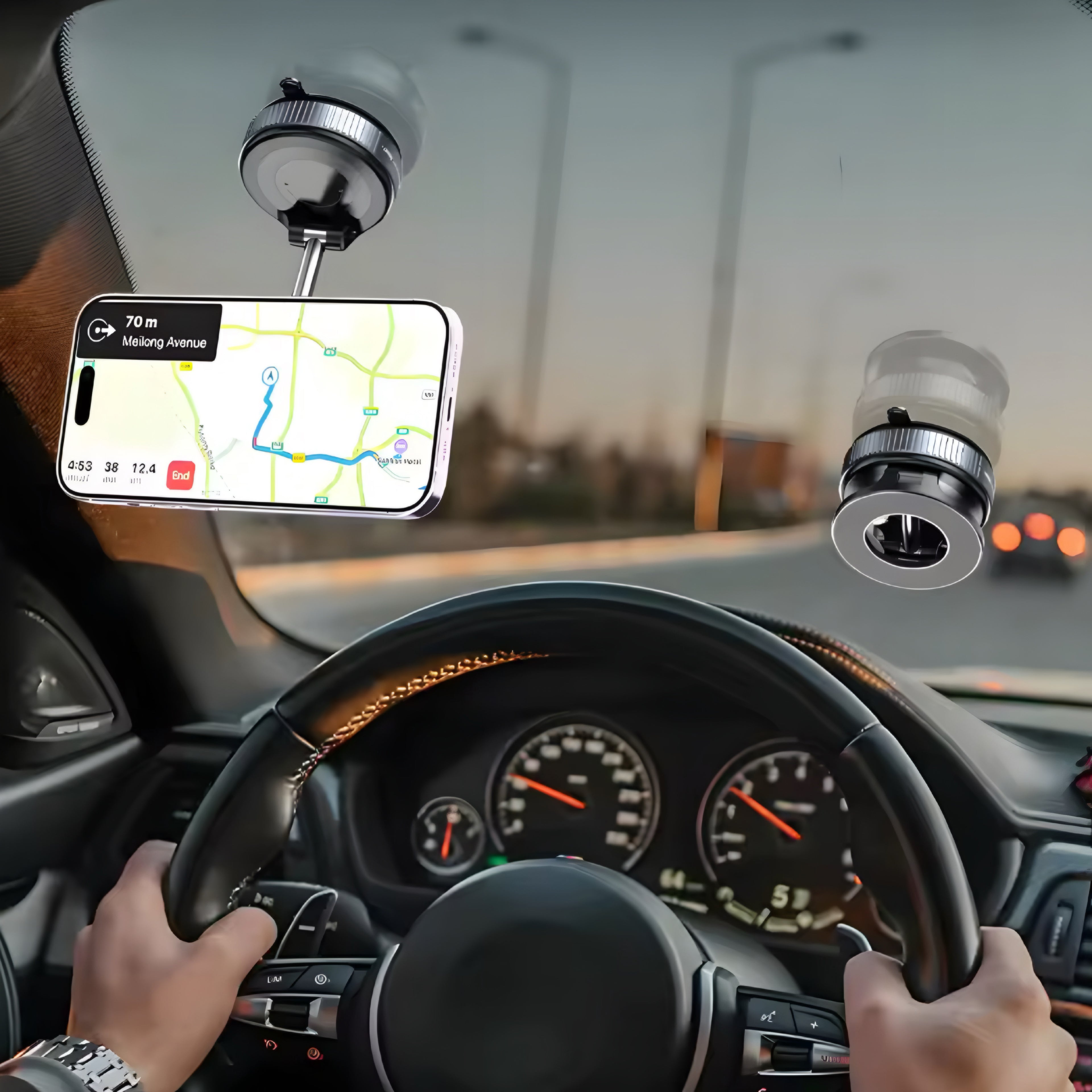 Supporto Auto Magnetico per Smartphone – Sicuro, Regolabile e Salvaspazio