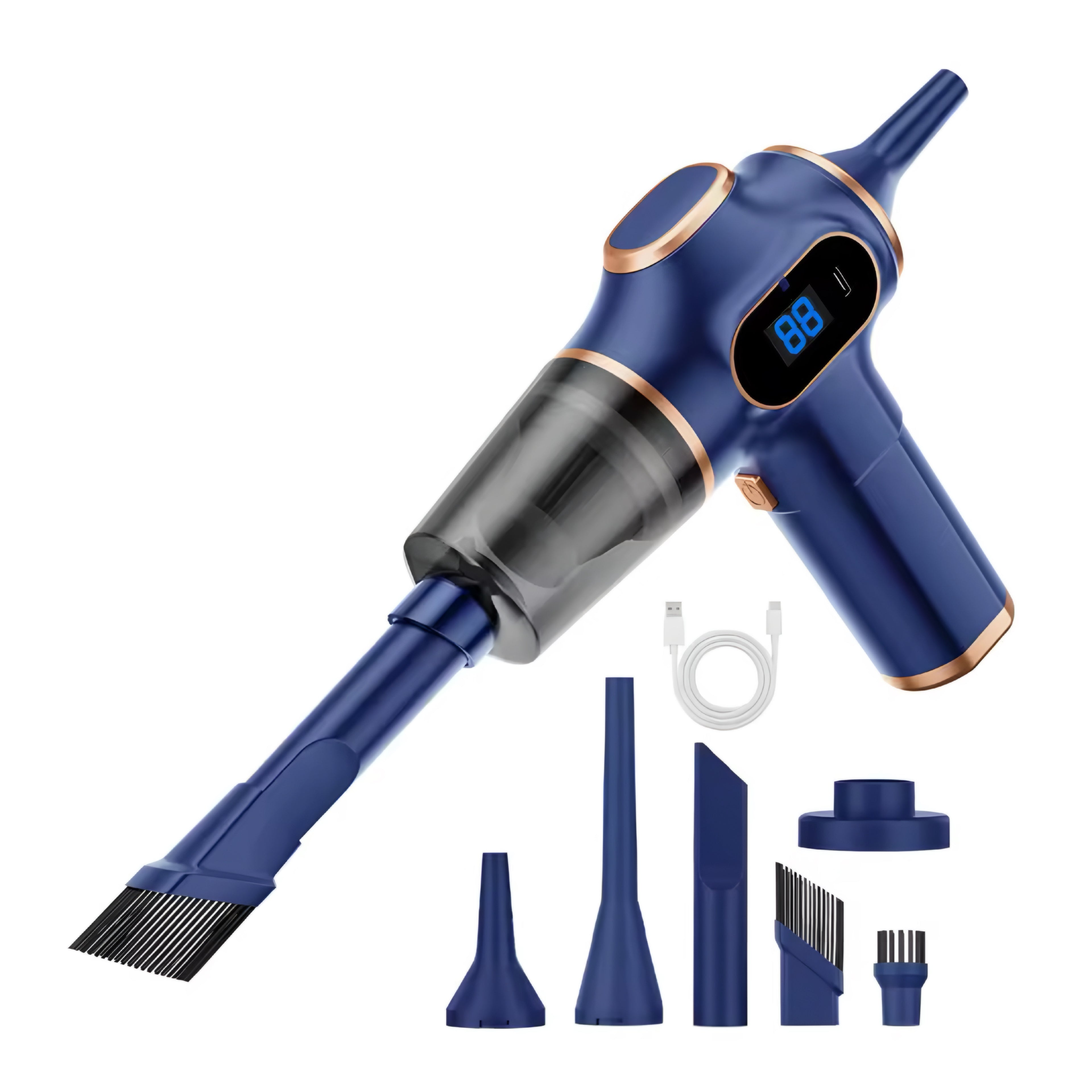 Aspirapolvere Portatile Senza Fili ABS – Potente Mini Aspiratore per Auto, Casa e Ufficio