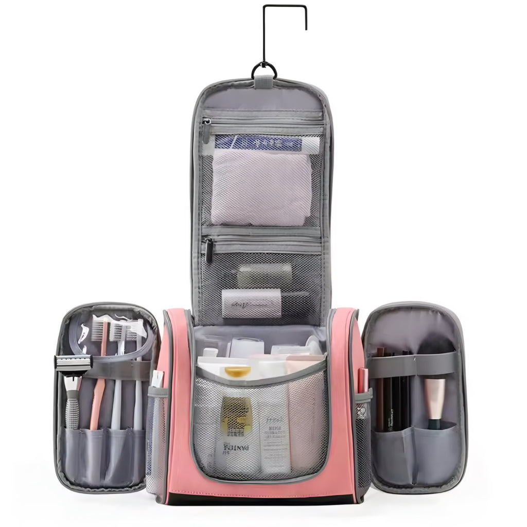 Beauty Case Impermeabile da Donna – Pieghevole, Appeso e Capiente