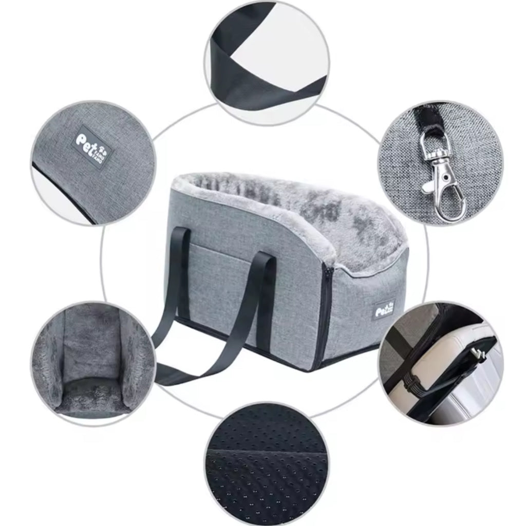 Seggiolino di Sicurezza per Animali – Box Portatile da Auto per Cani e Gatti di Piccola Taglia