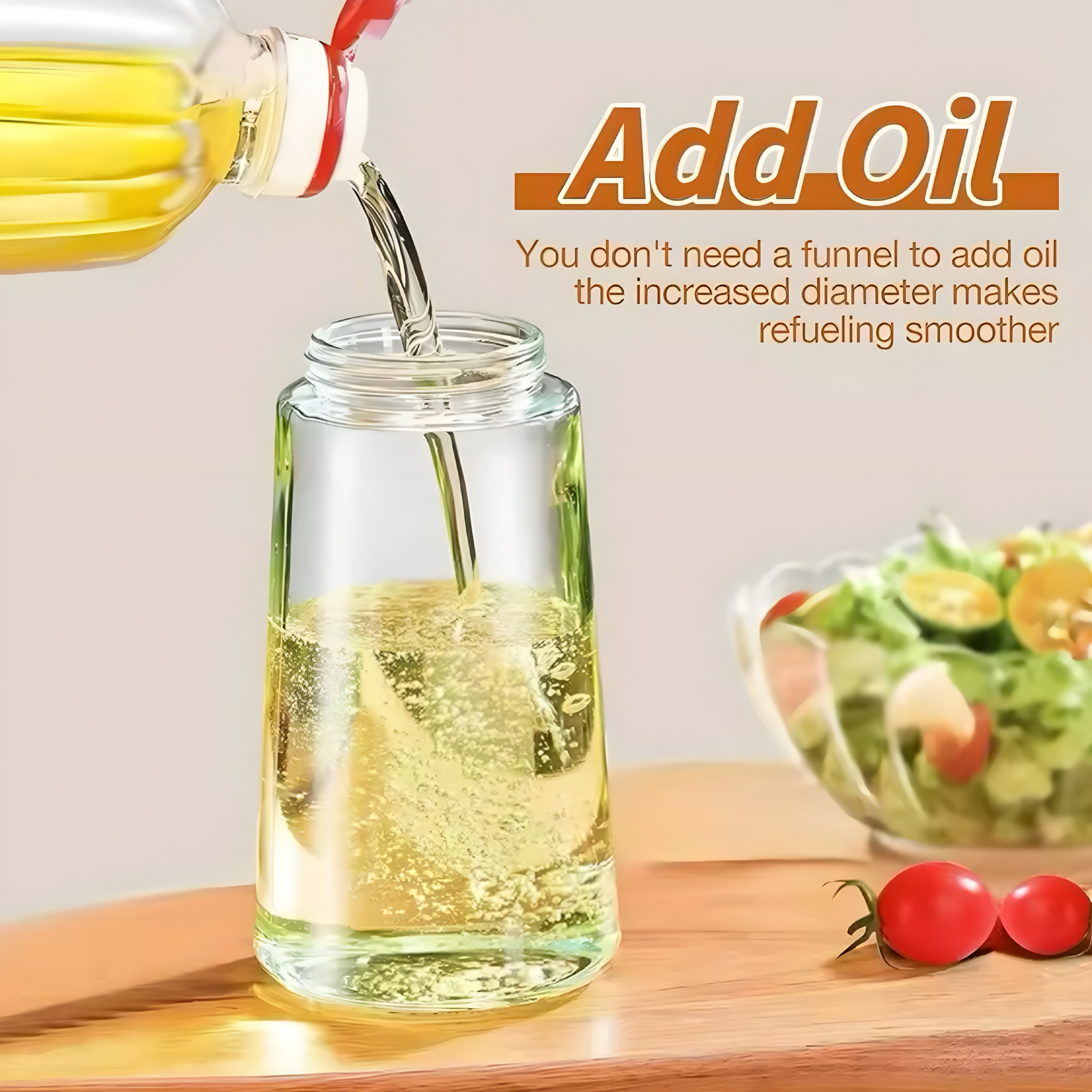 Bottiglia 2-in-1 per Olio e Condimenti