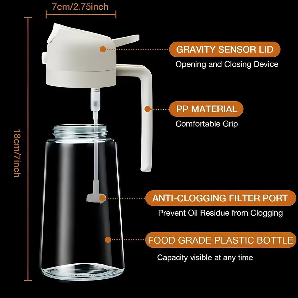 Bottiglia 2-in-1 per Olio e Condimenti