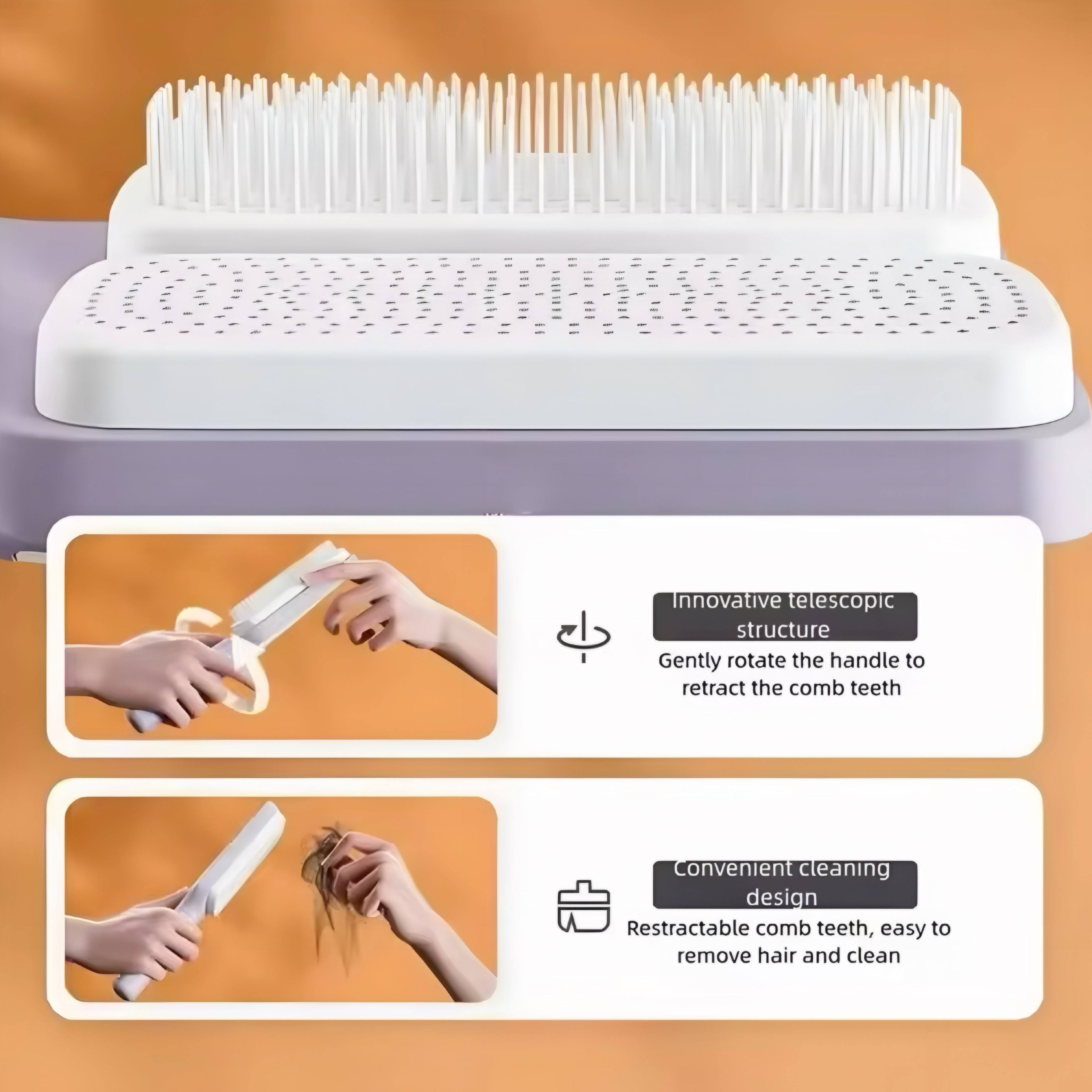 Spazzola Rotante Autopulente con Pettine Sollevatore