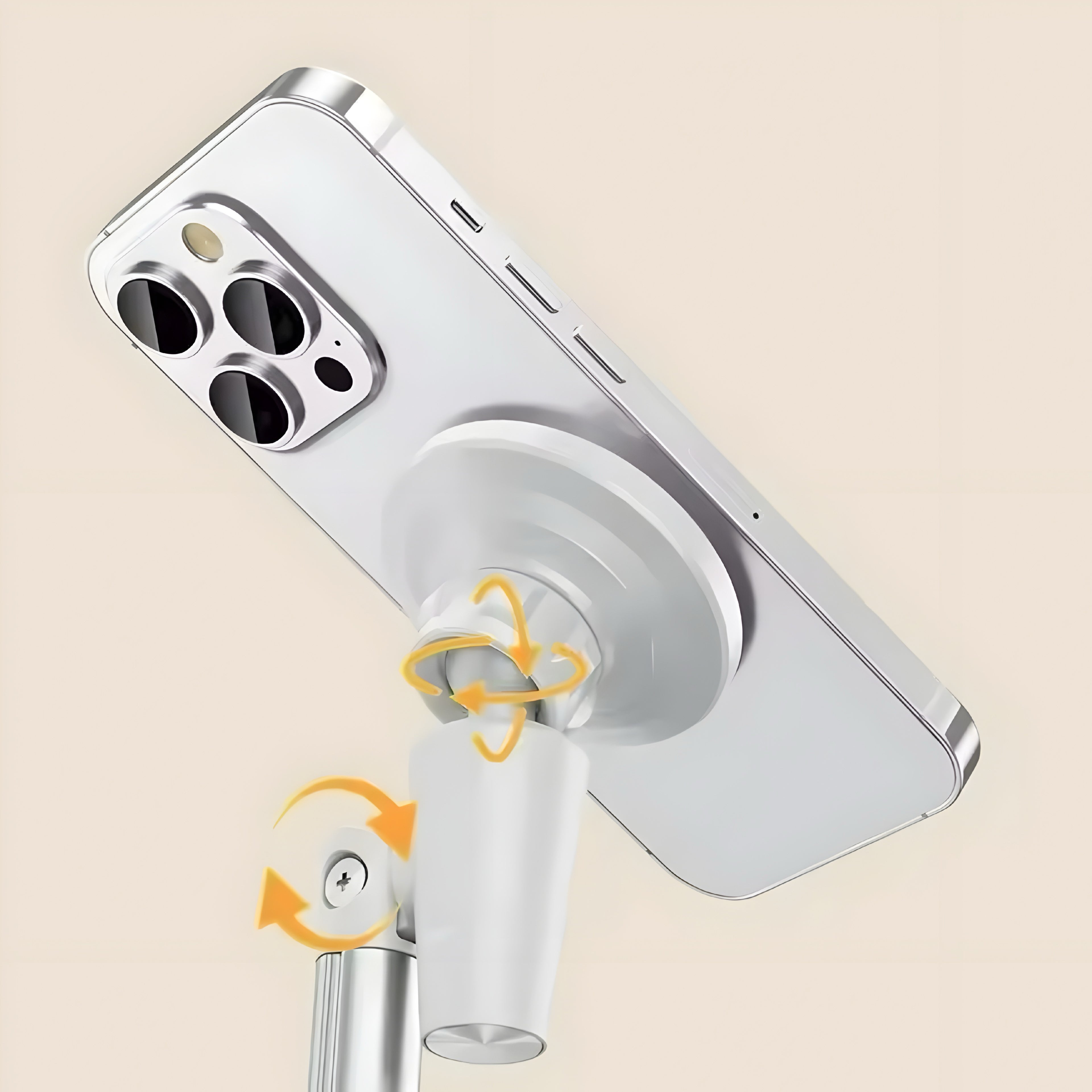 Supporto Magnetico in Alluminio per Smartphone – Regolabile e Elegante