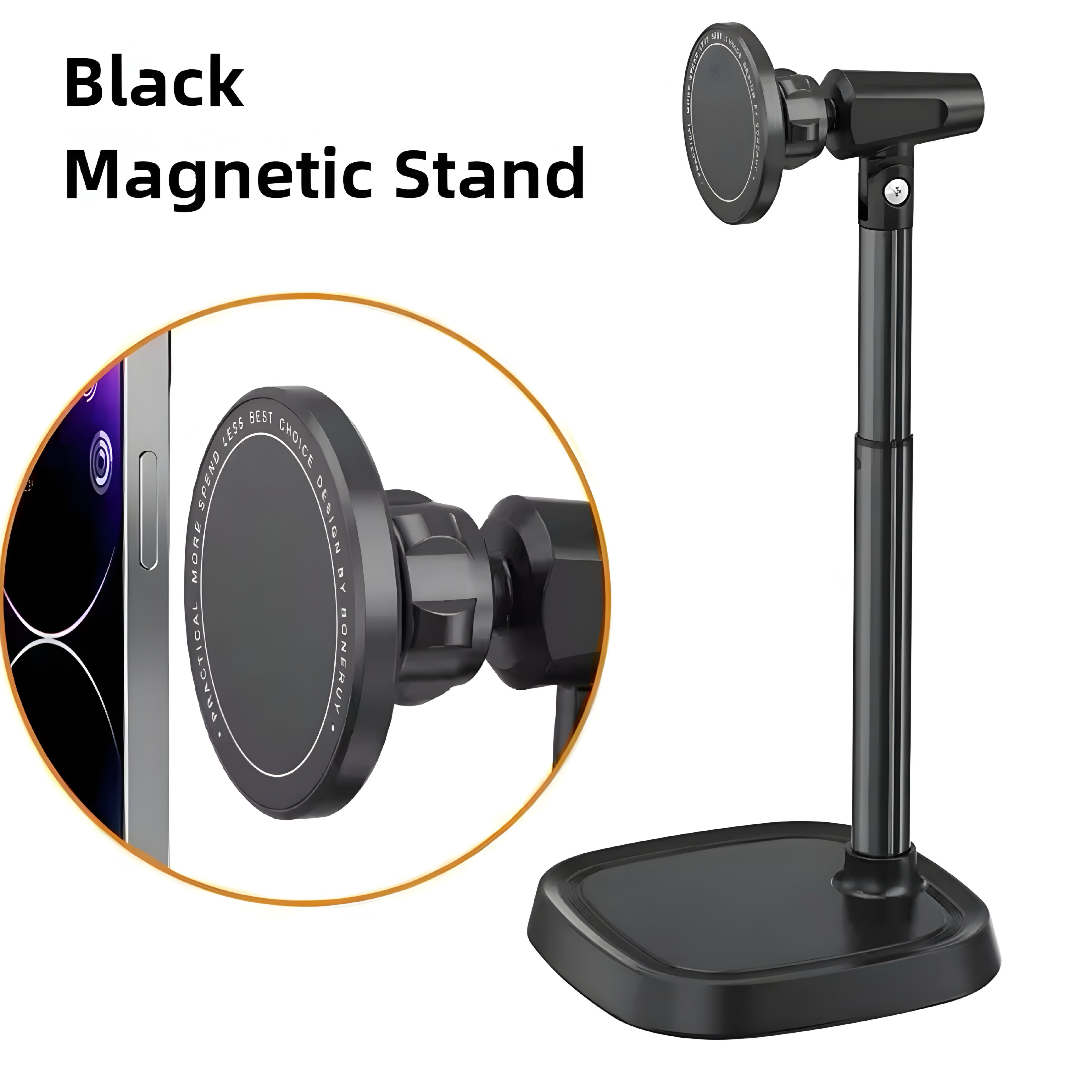 Supporto Magnetico in Alluminio per Smartphone – Regolabile e Elegante