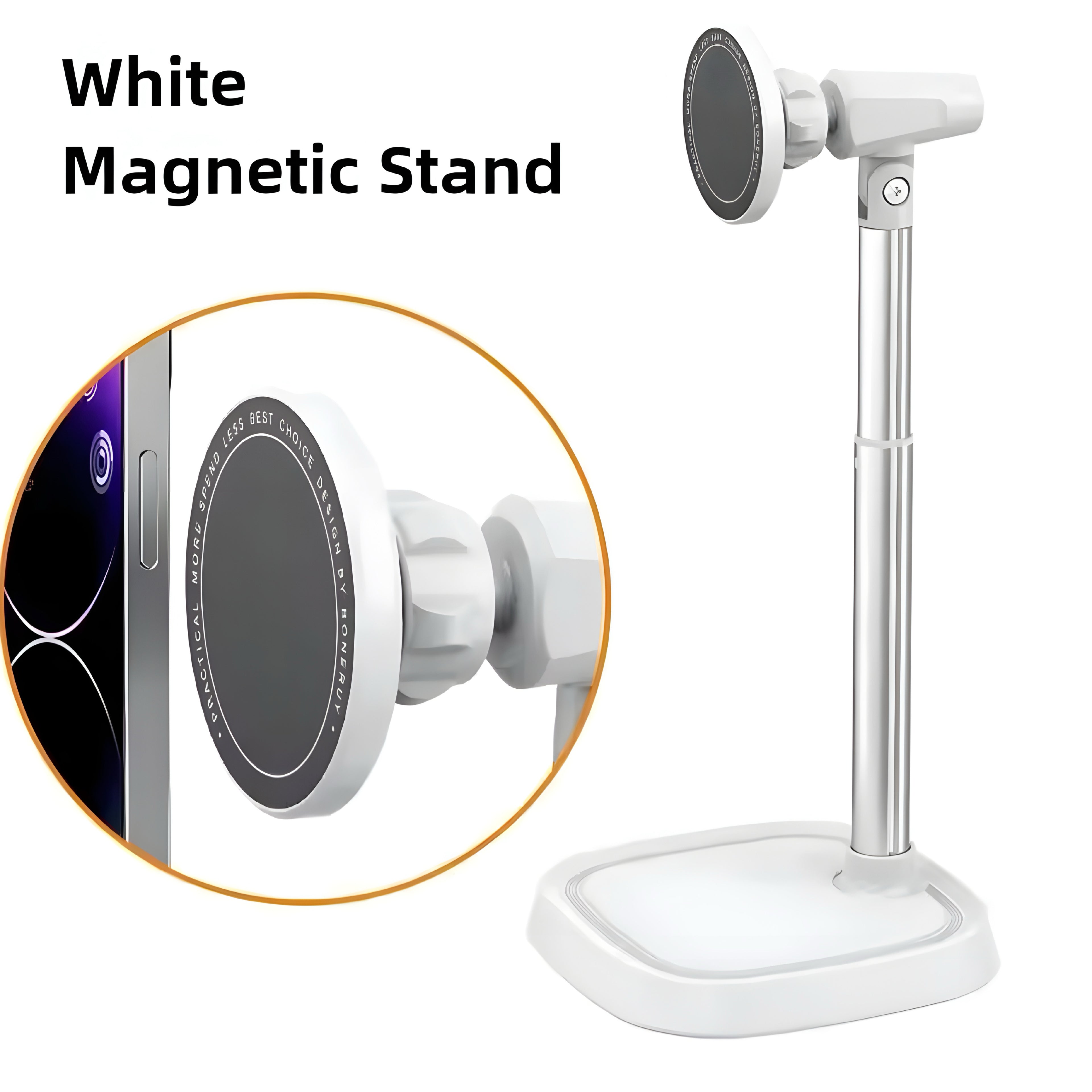 Supporto Magnetico in Alluminio per Smartphone – Regolabile e Elegante