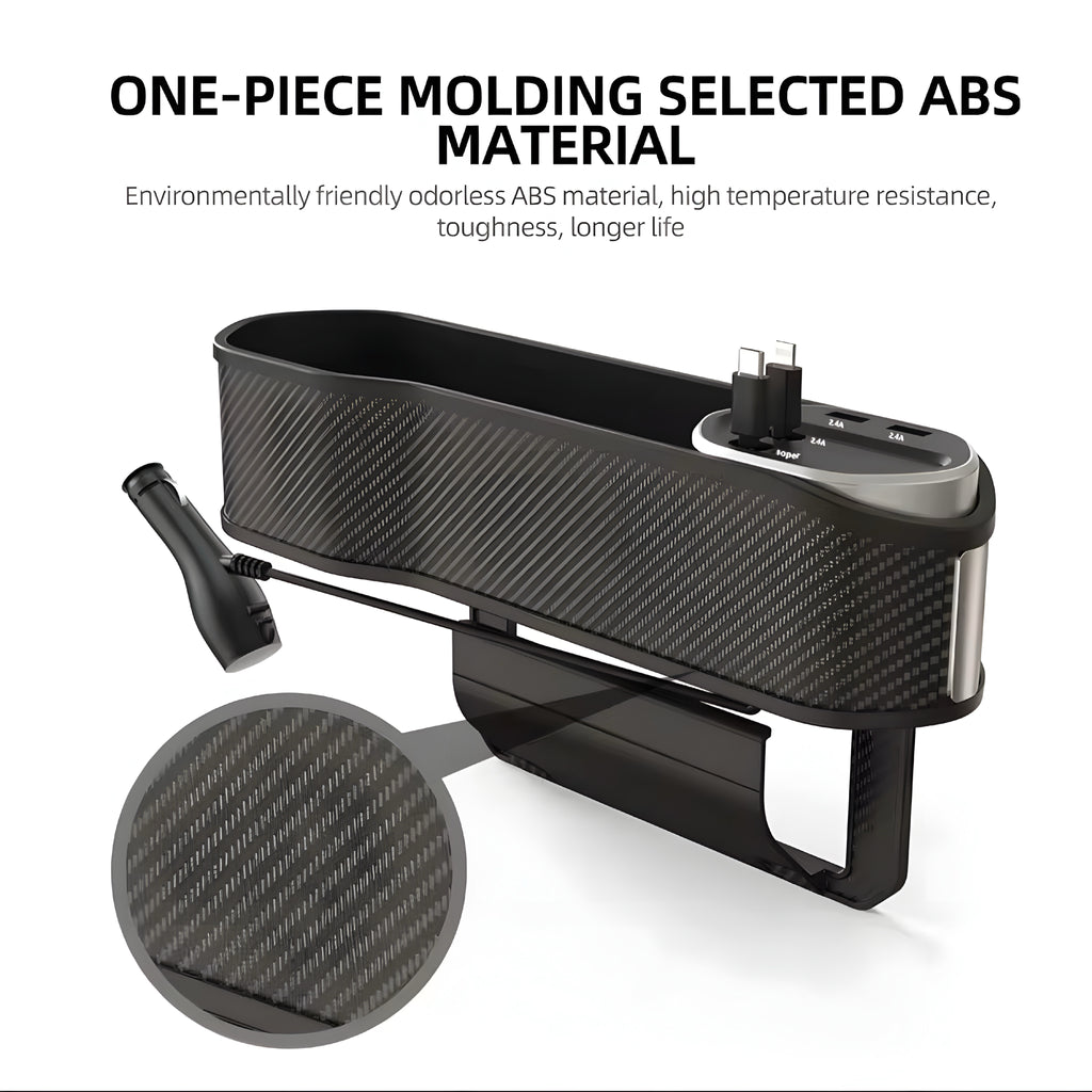 Organizer per Spazio tra Sedile e Console – Ordine e Ricarica in Auto