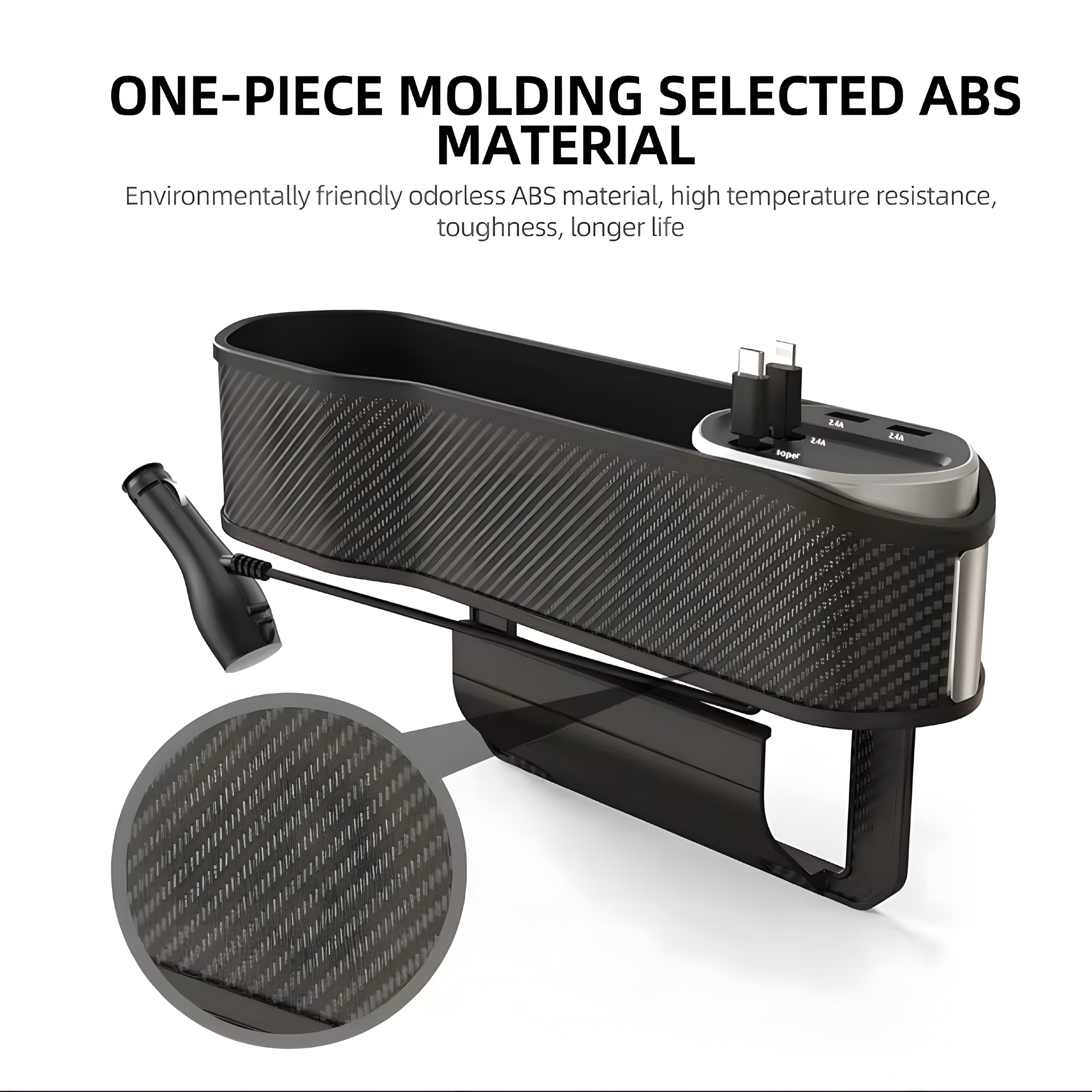 Organizer per Spazio tra Sedile e Console – Ordine e Ricarica in Auto