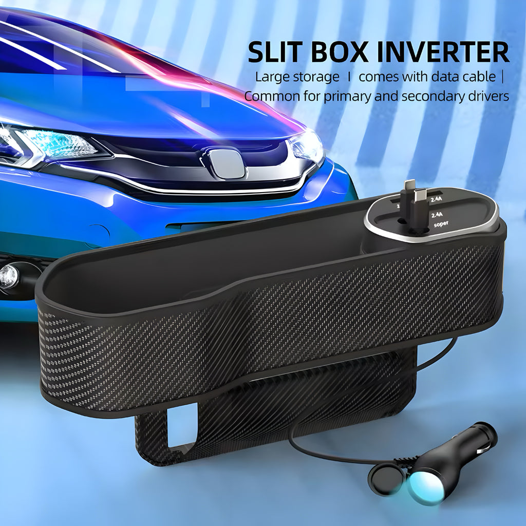 Organizer per Spazio tra Sedile e Console – Ordine e Ricarica in Auto