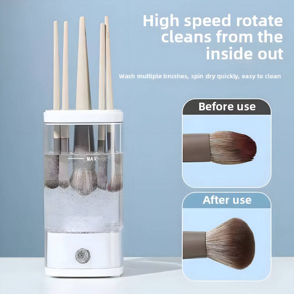 CleanBrush Pro – Pulitore Elettrico per Pennelli da Trucco USB